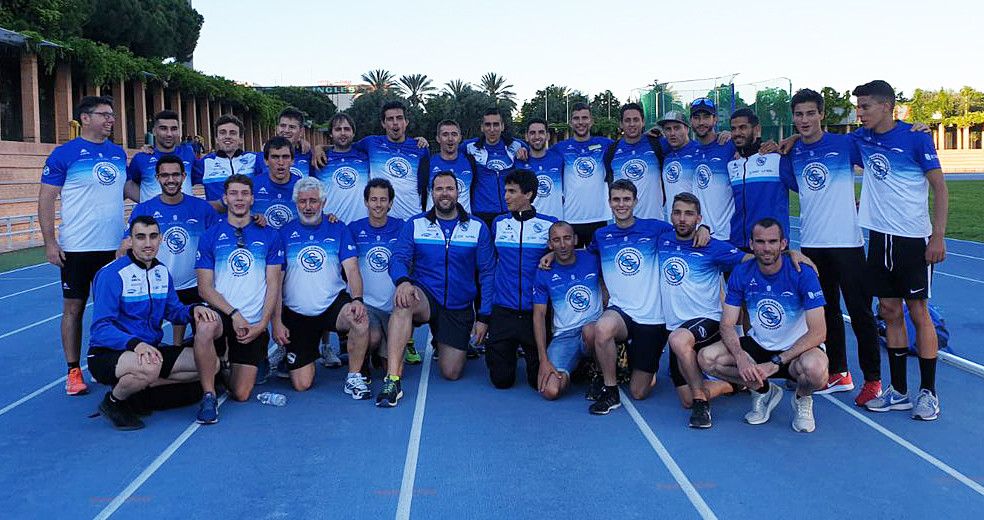 Equipo de la Gimnástica en la jornada de División de Honor en Valencia