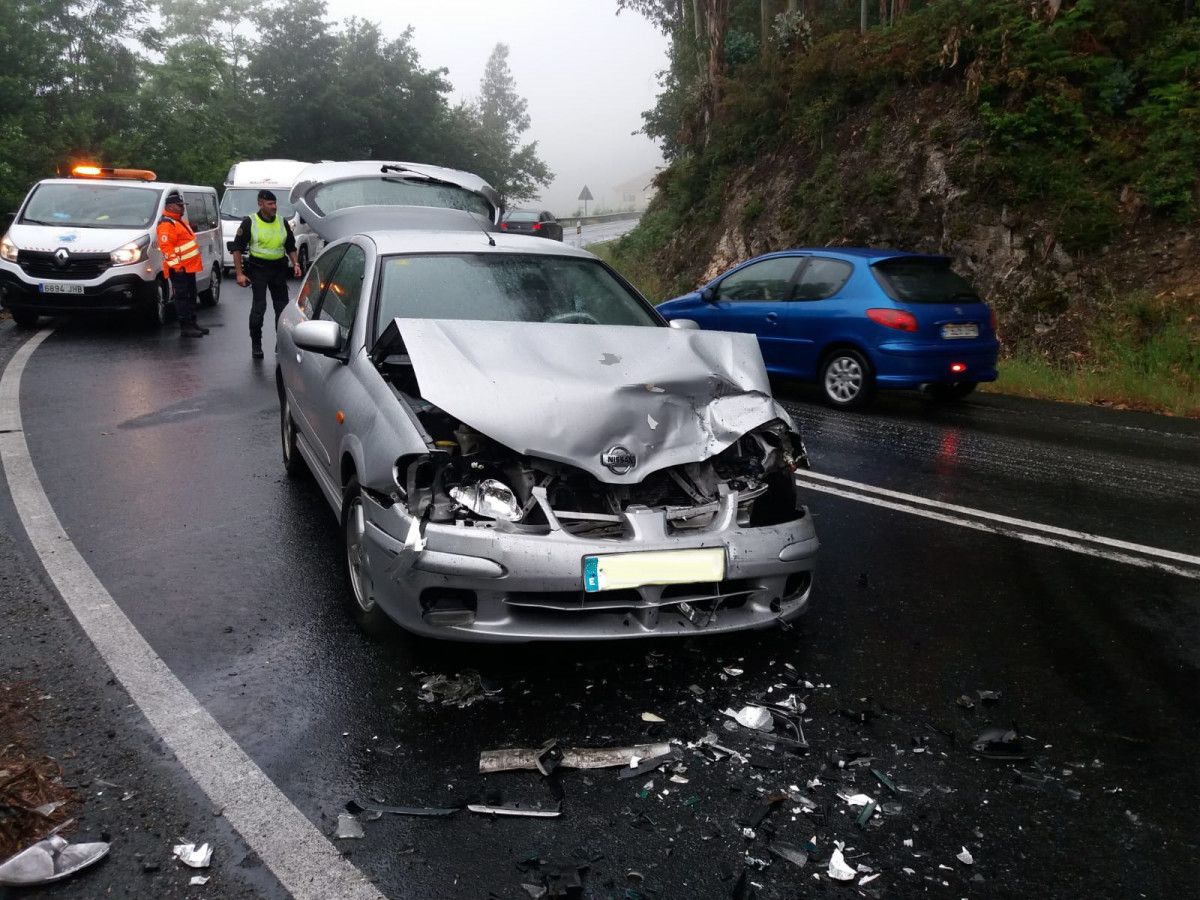 Accidente de tráfico en la N-640 en Castroloureiro