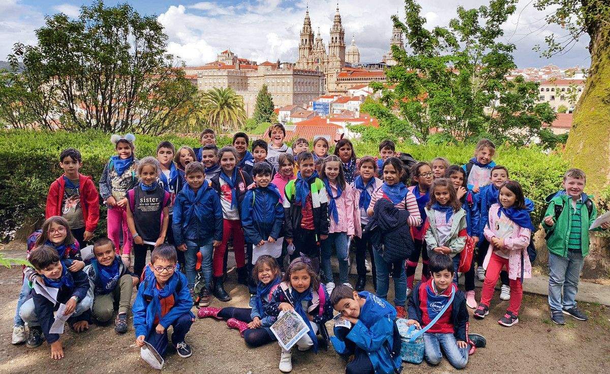 El alumnado del CEIP de Ponte Sampaio visita Santiago de Compostela