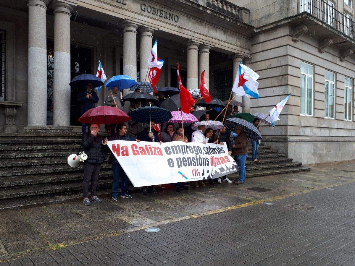 Concentración de delegados sindicais da CIG na Subdelegación