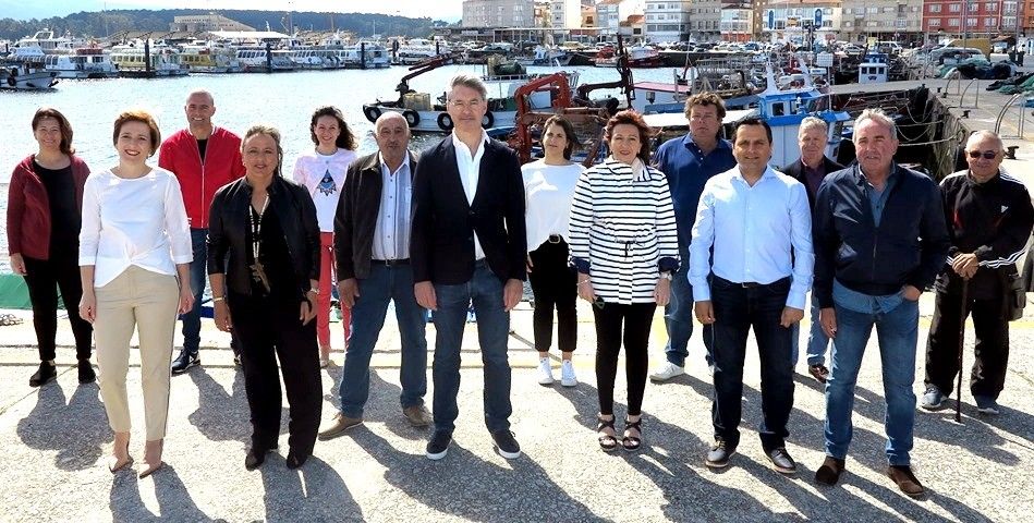 Integrantes da candidatura do PSOE á alcaldía do Grove