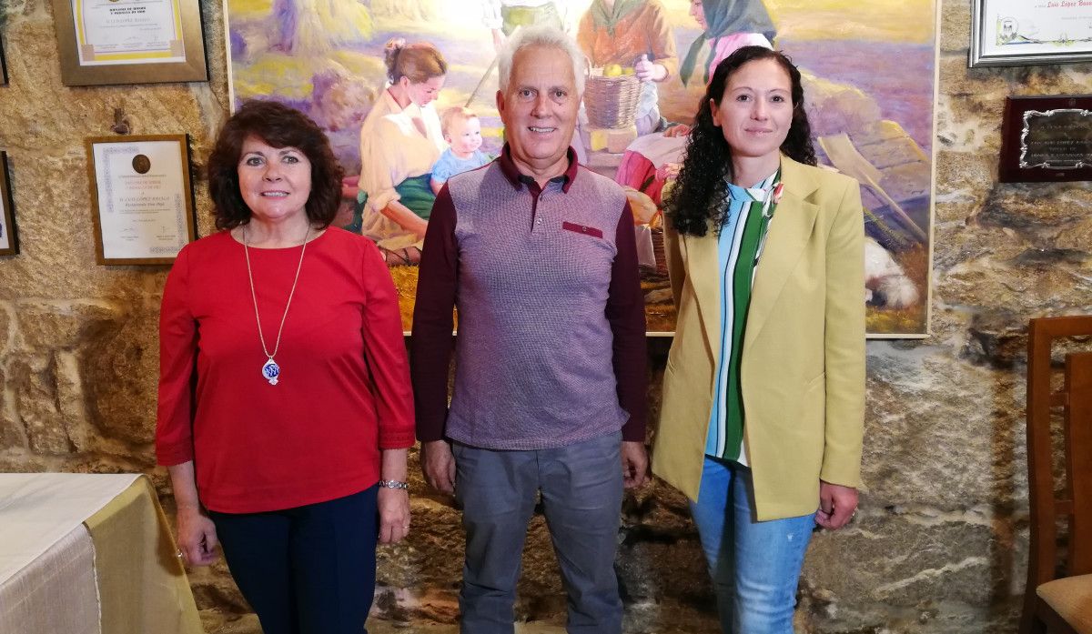 Chelo Besada, Luciano Sobral e Silvia Díaz
