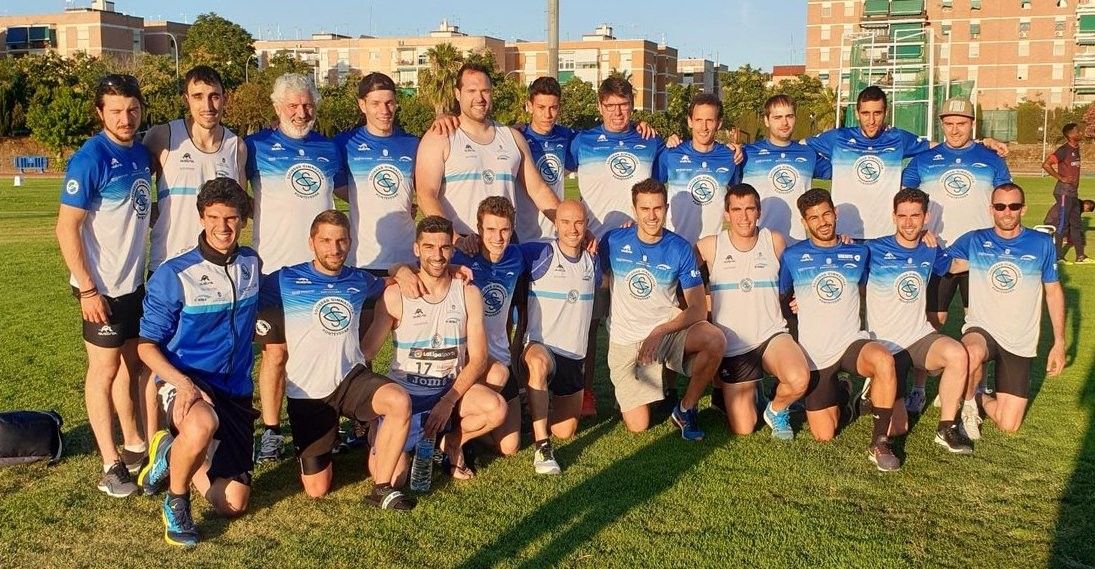 Equipo maculino da Gimnástica na final pola permanencia na División de Honra