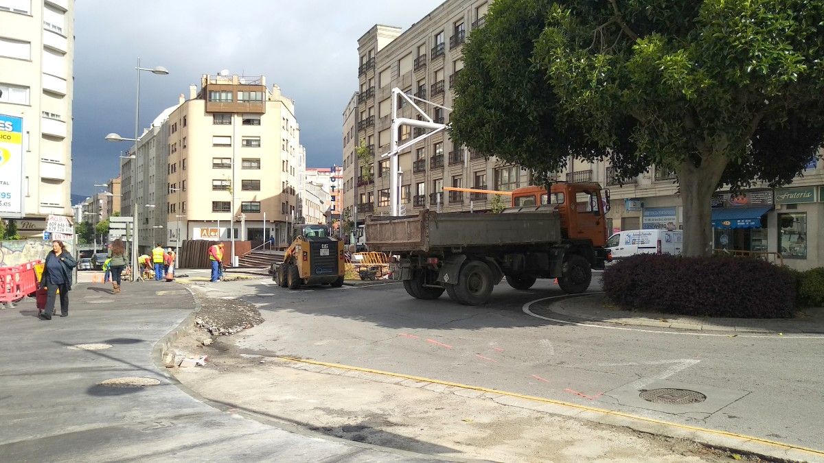 Obras de fresado en Eduardo Pondal