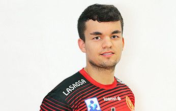 Lucas Abadía cuando militaba en el Huesca