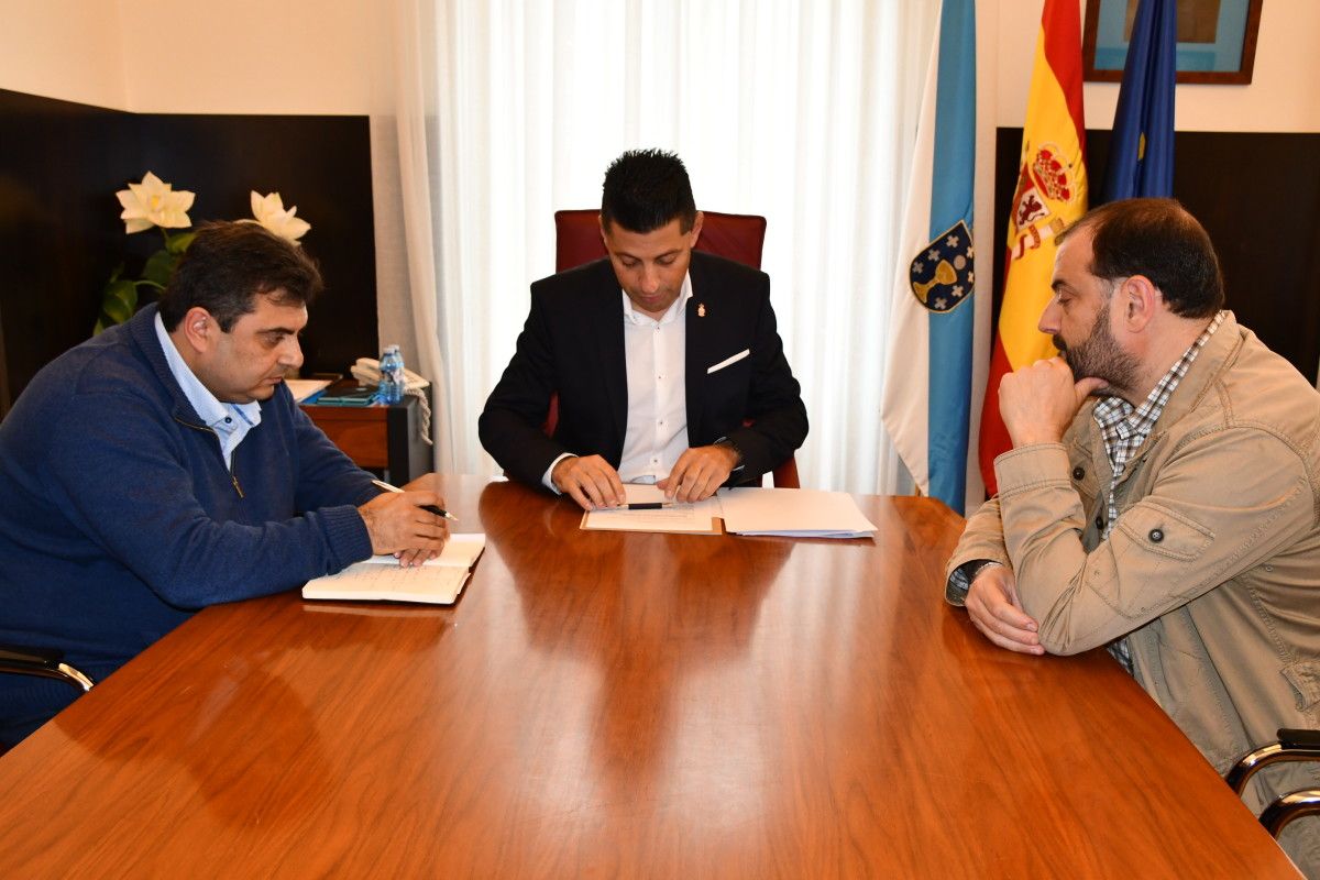 Antón Xil, Andrés Díaz y Lito Muíños