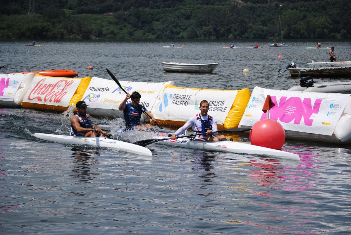 Chegada a meta da III Copa de España de Piragüismo Maratón