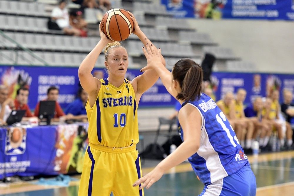 Linnea Rosendal, en el Europeo Sub-20 de Portugal