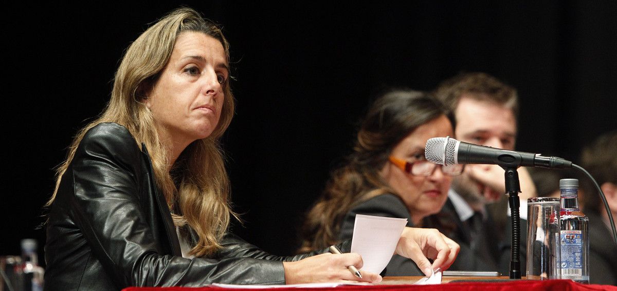 María Biempica, defendiendo una de las mociones que presentó en el Pleno municipal