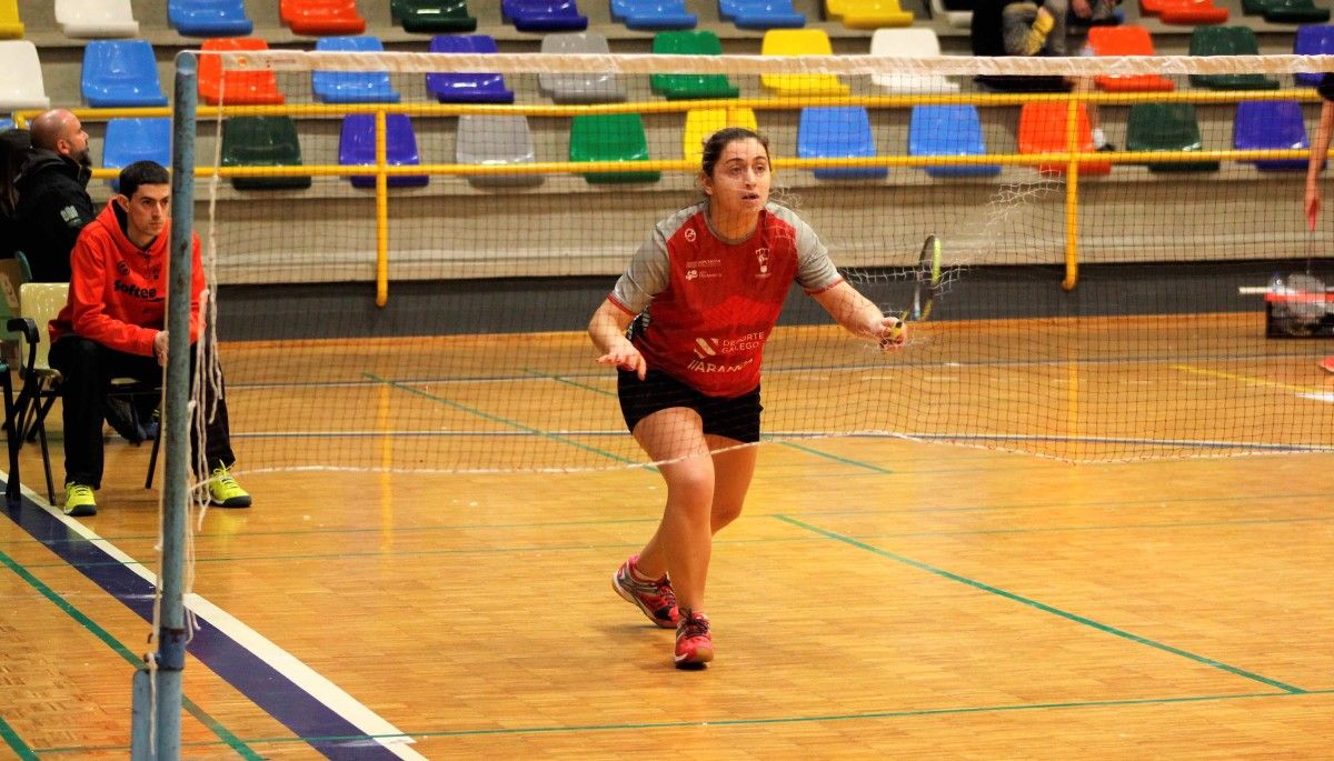 Raquel Miguens durante un partido co Ravachol Pontevedra
