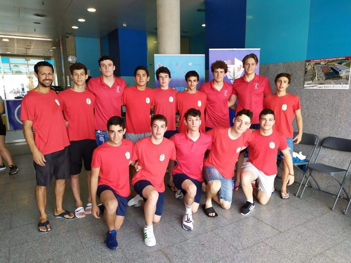 Equipo cadete del Waterpolo Pontevedra en el Nacional Cadete