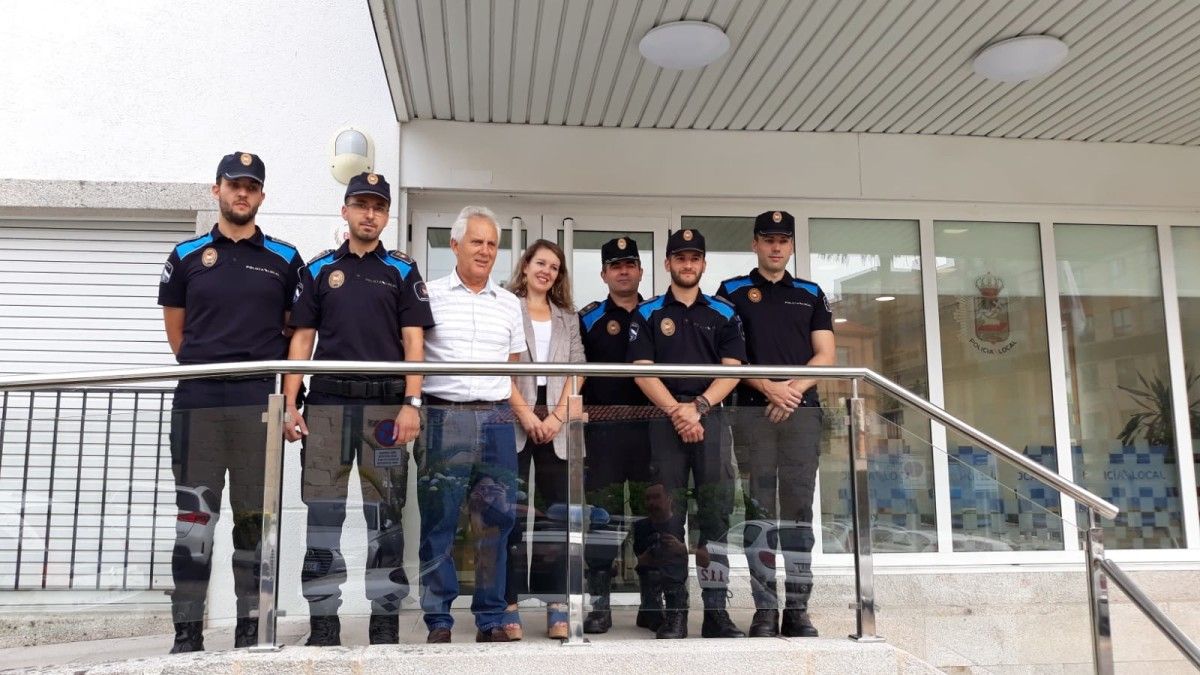 Nito Sobral, Marga Caldas y Antonio Duarte, con cuatro nuevos policías locales