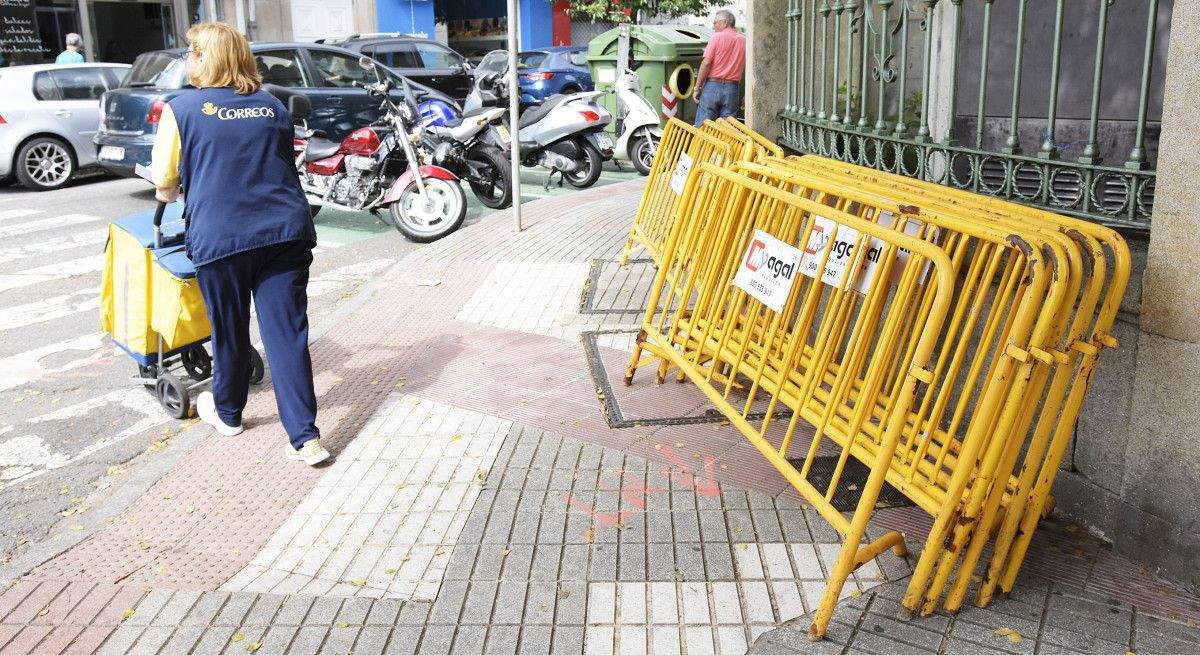 Inicio de los trabajos para la reforma de la calle Rouco