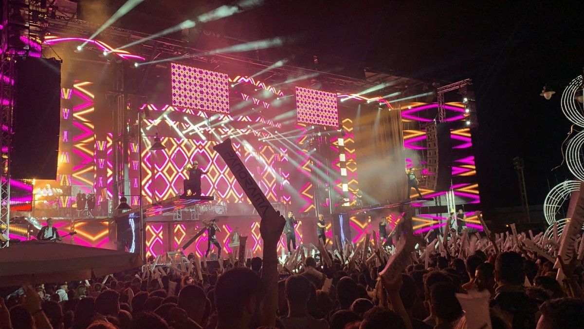 La orquesta Panorama, en las fiestas del Carmen 2019 de Marín