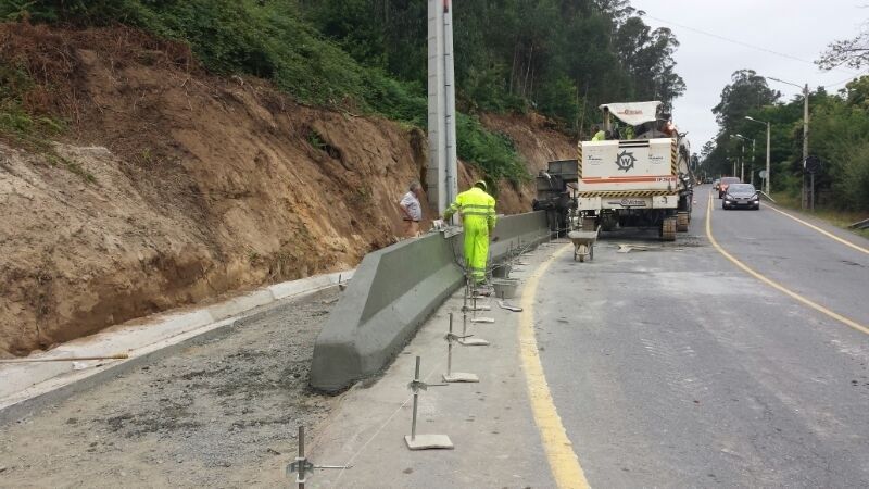 Obras de construción da senda peonil de Bagüín, entre Mogor e Aguete