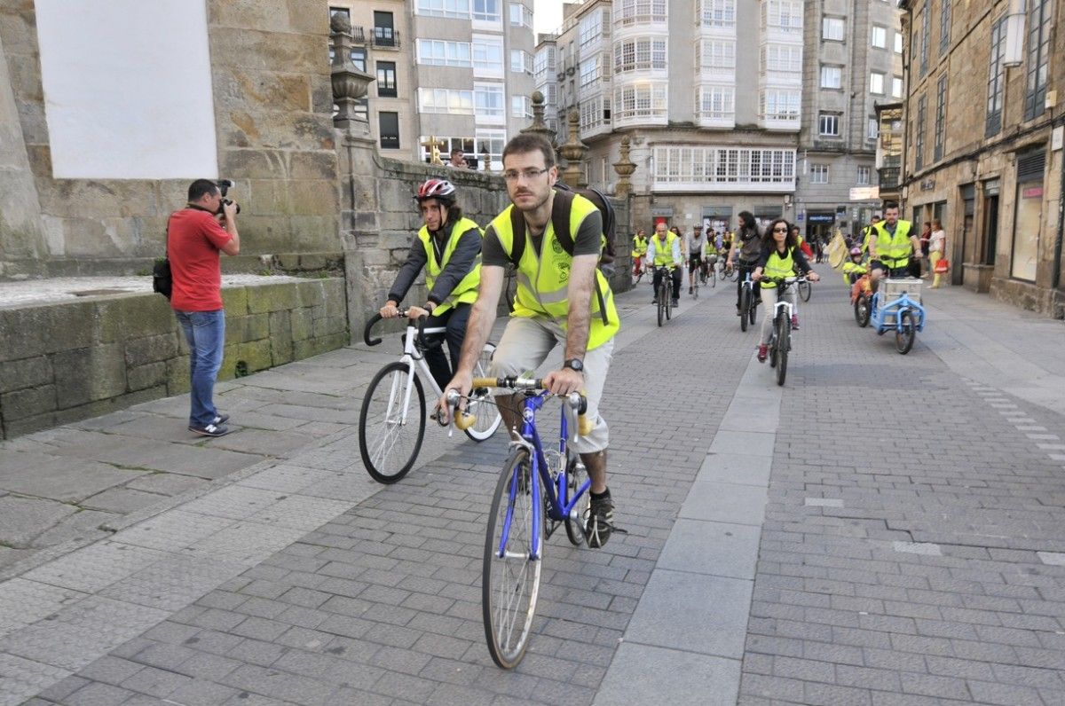 Pedalada del colectivo Masa Crítica por su tercer aniversario