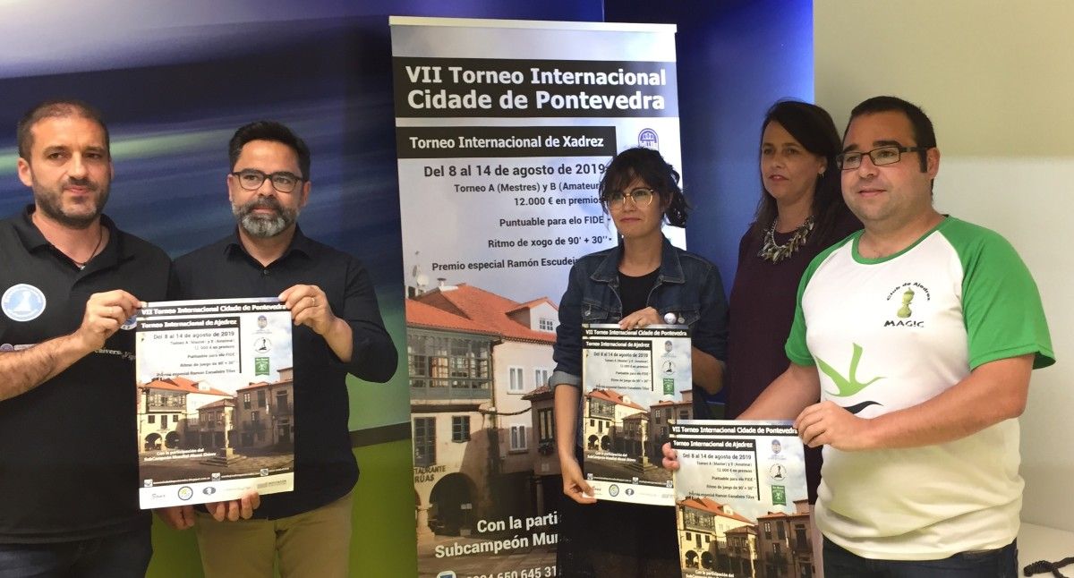 O Torneo Internacional de Xadrez Cidade de Pontevedra presentouse este venres no Concello