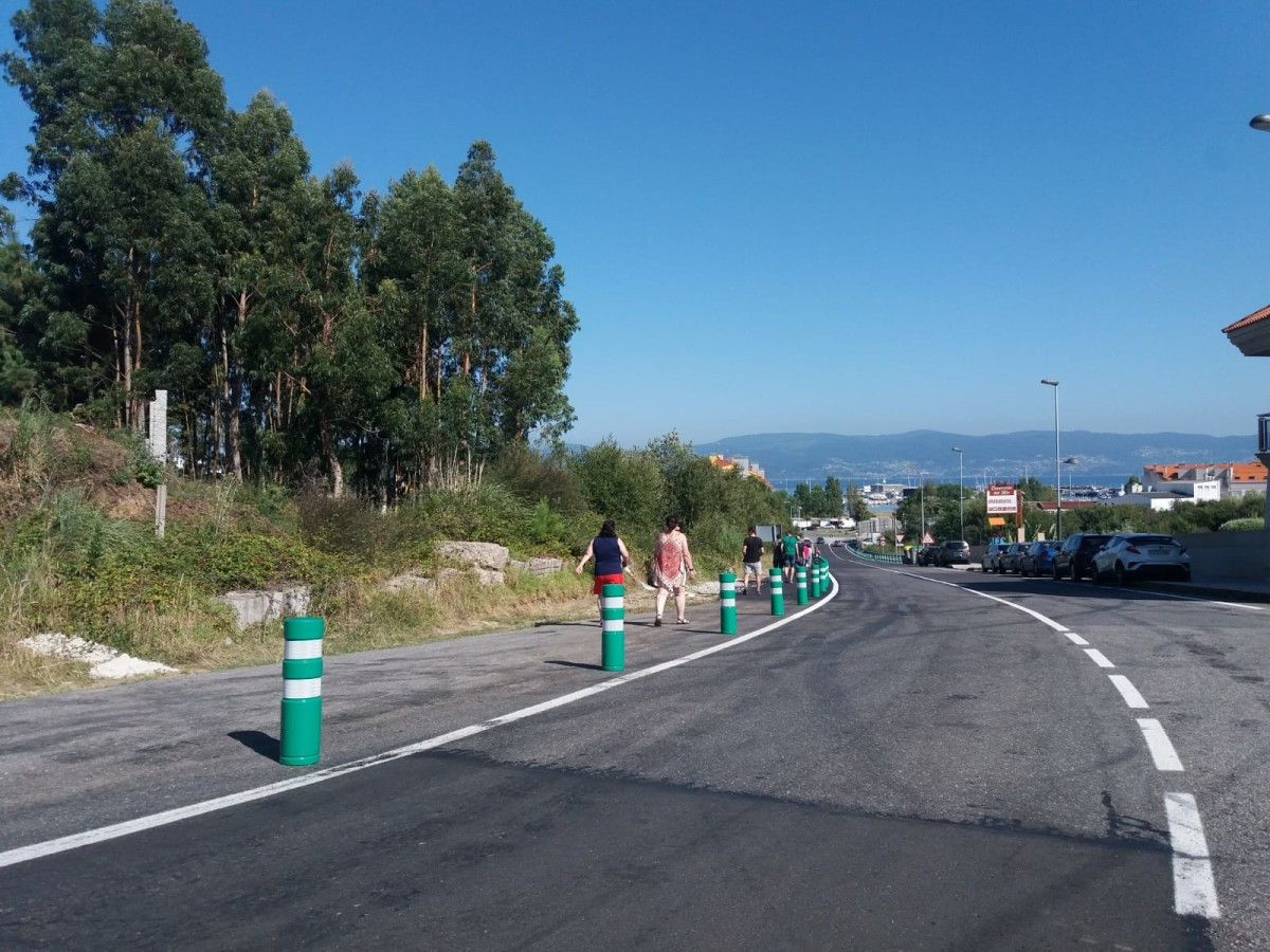 Carretera provincial 9206 entre Portonovo y A Vichona
