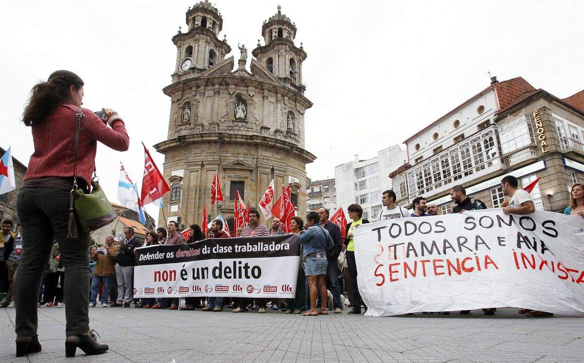 Concentración para pedir o indulto dos traballadores "reprimidos por secundar folgas"