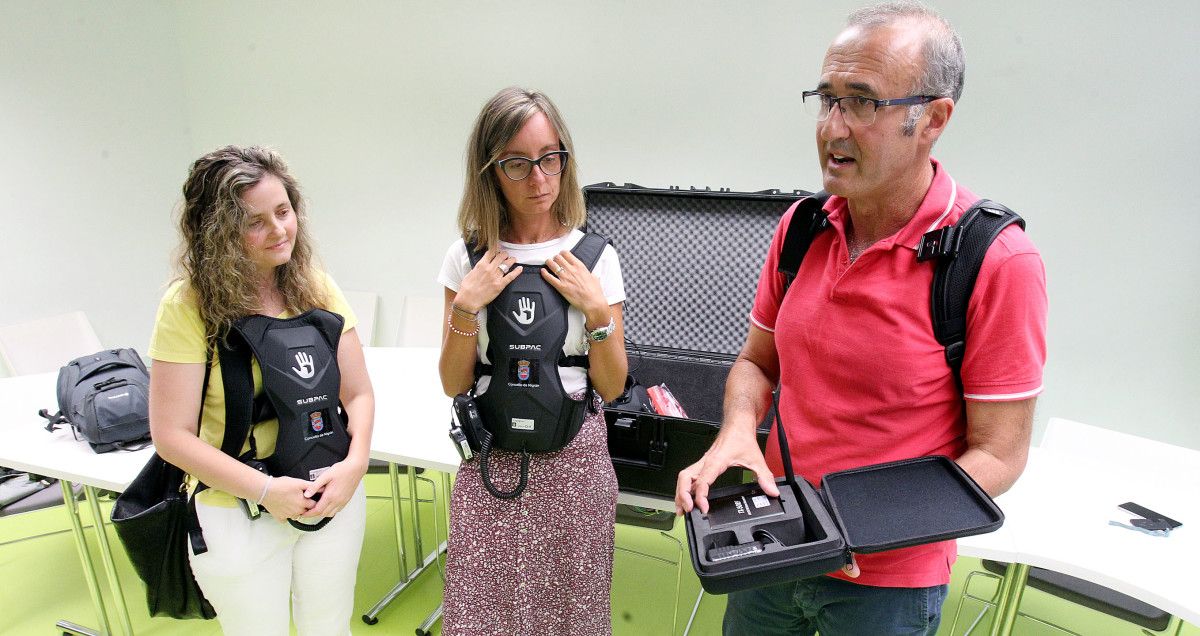 Mochilas vibratorias para personas sordas