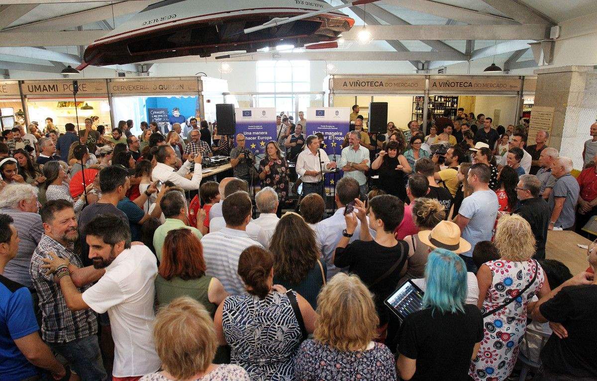 Inauguración de 'O Mercado', o novo espazo gastronómico do mercado municipal de Pontevedra