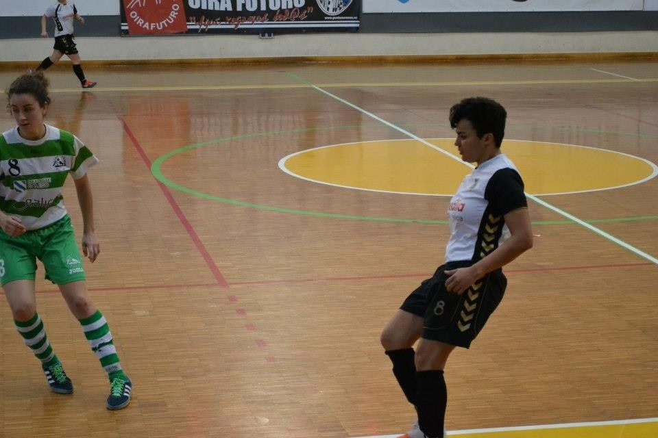 Raquel Souza, en un partido con el Ponte Ourense