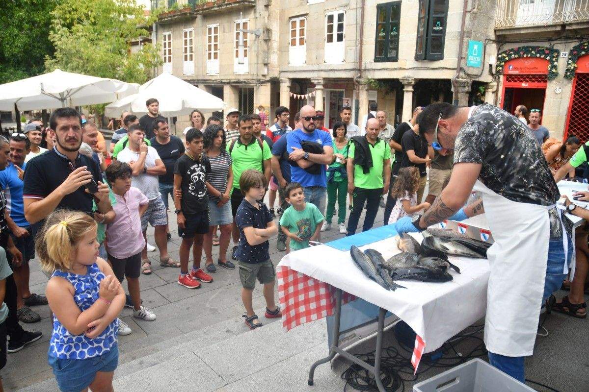 Pesaje de las capuras del XXI Campeonato de Pesca Submarina de San Vicente