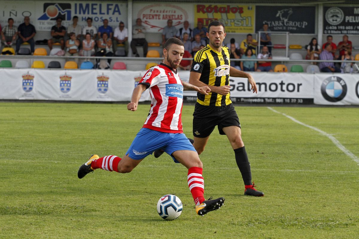 Primeiro partido de liga entre o Céltiga e o Ribadumia en Preferente