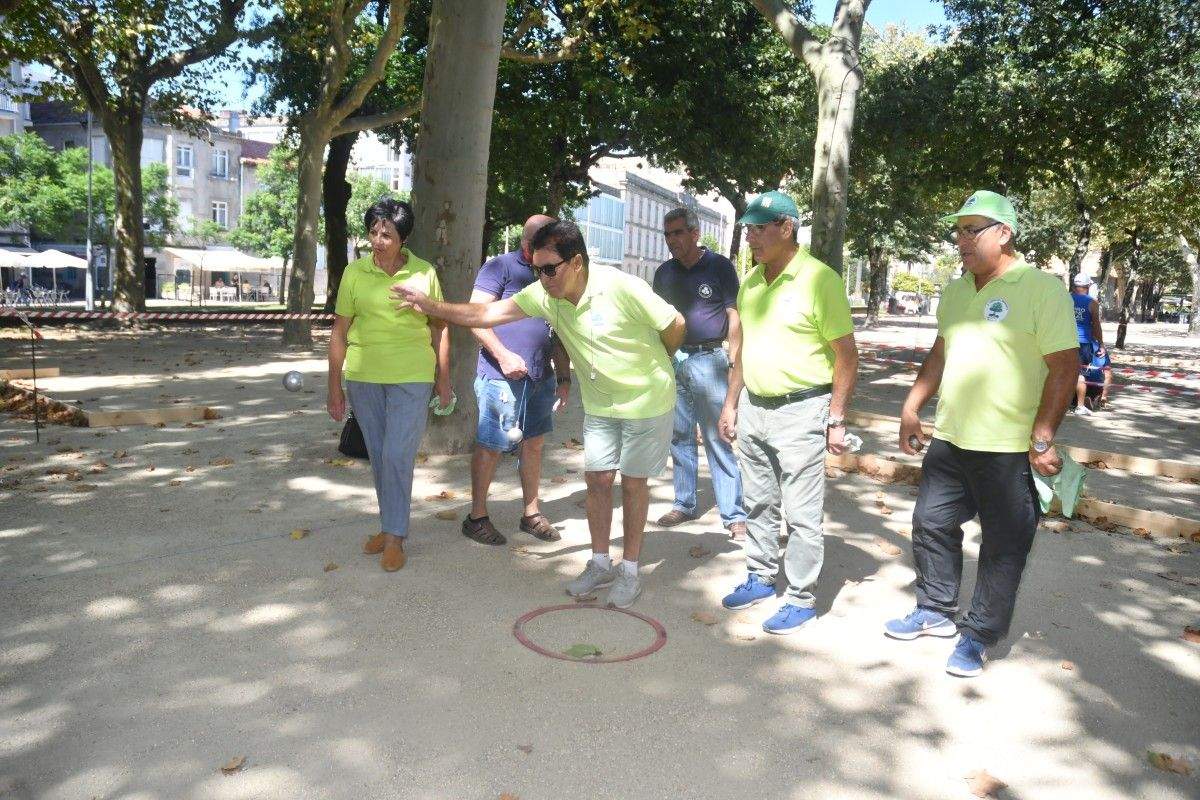 Primera edición de la Festa da Petanca en la Alameda de Pontevedra