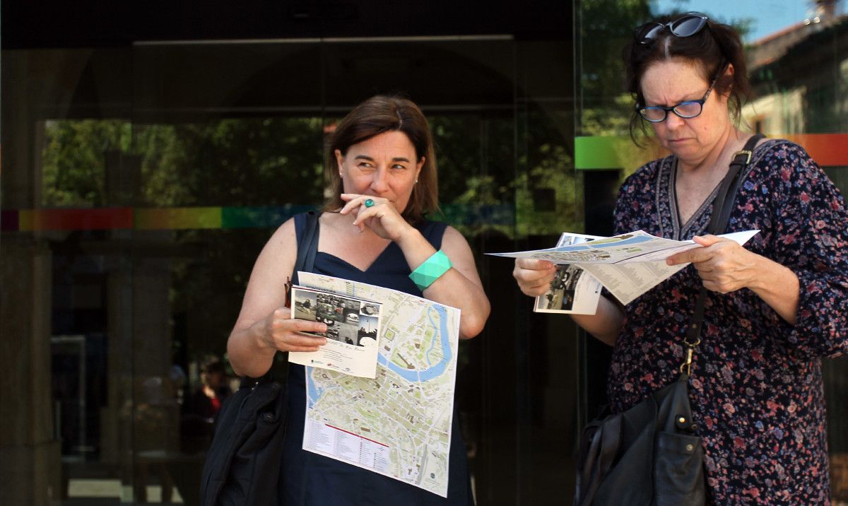 Turistas en Pontevedra