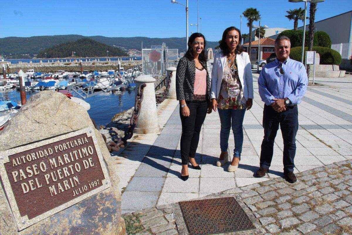 Manuel Santos, María Ramallo y Marián Sanmartín