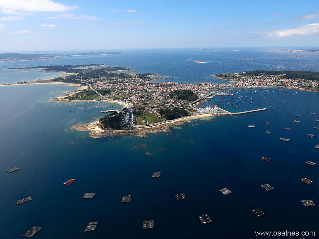 Vista aérea de la Illa de Arousa