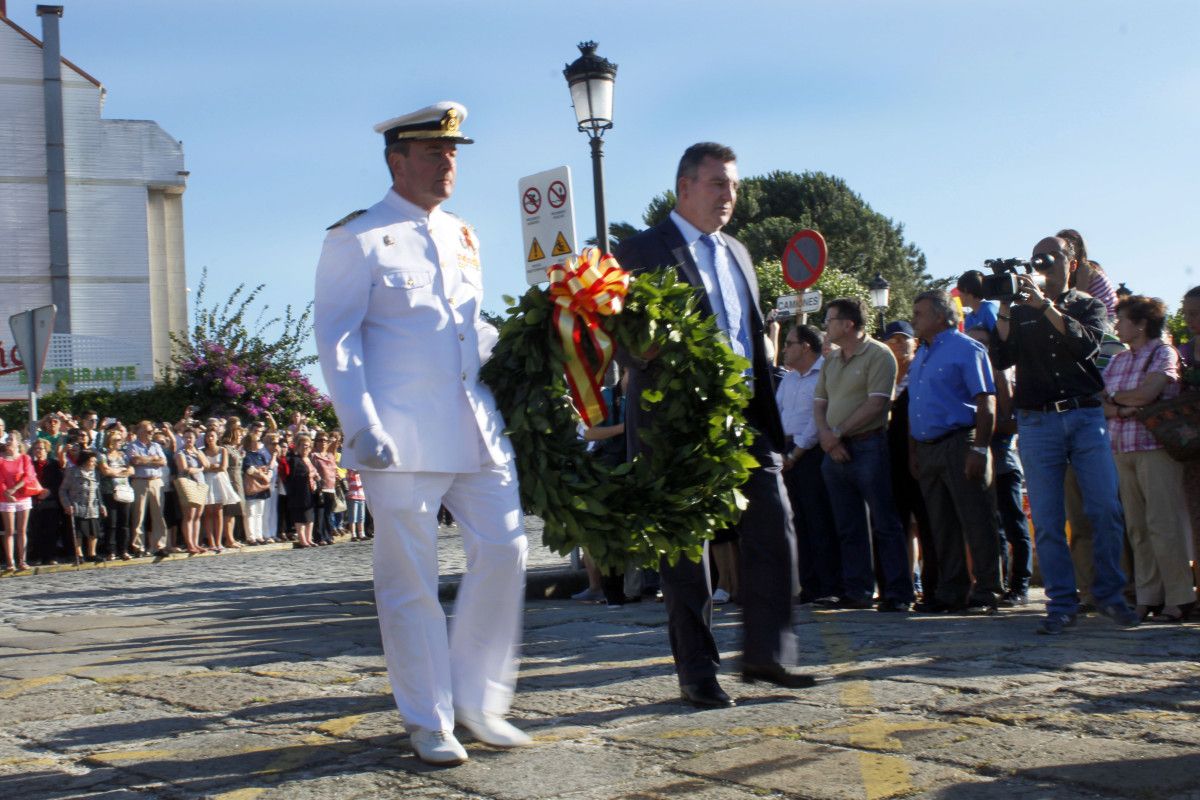 La Armada celebra la festividad de la Virgen del  Carmen en Carril (Vilagarcía de Arousa)