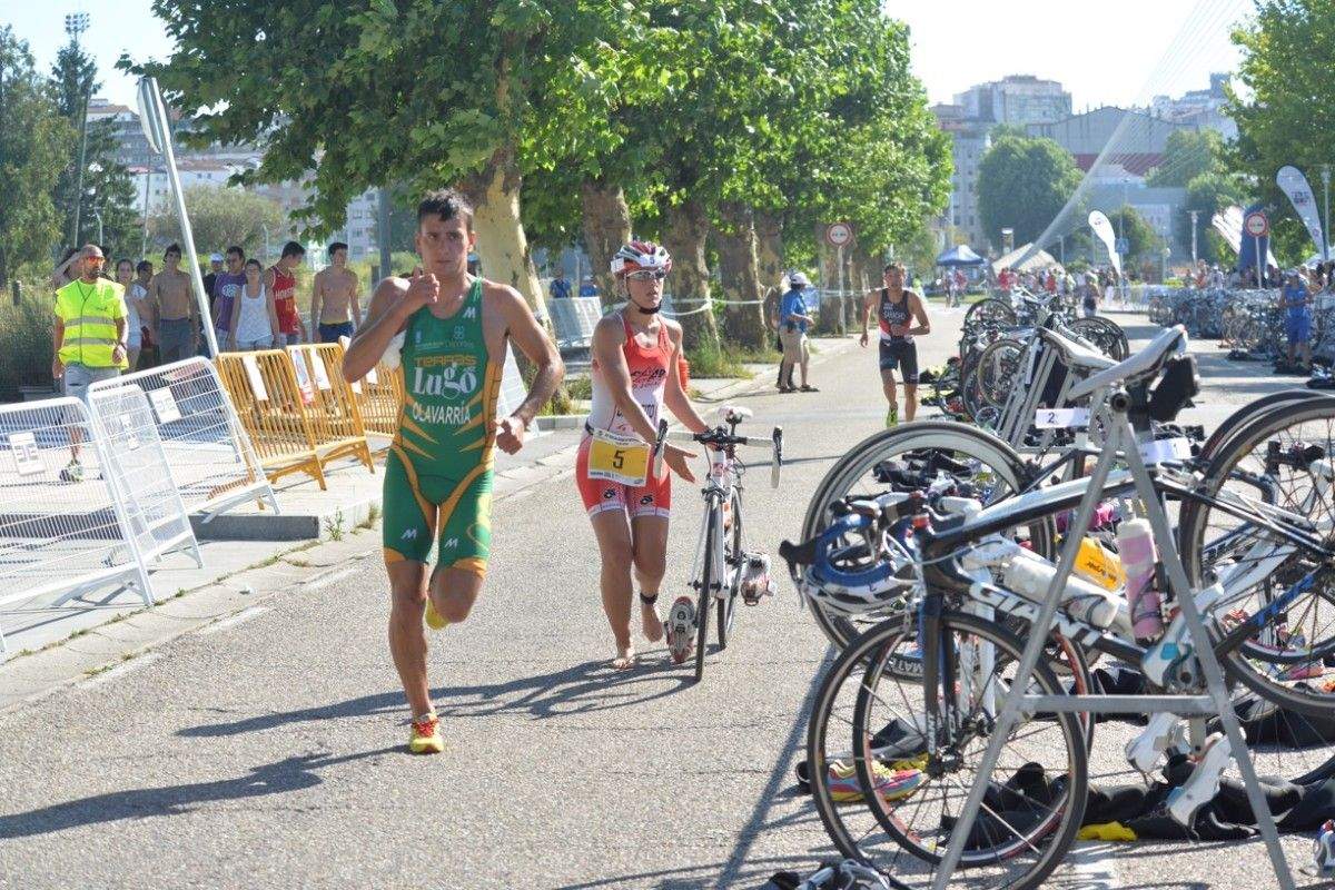Participantes en el XIV triatlón Cidade de Pontevedra