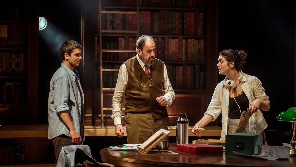 Escena de la obra "Viejo amigo Cicerón"