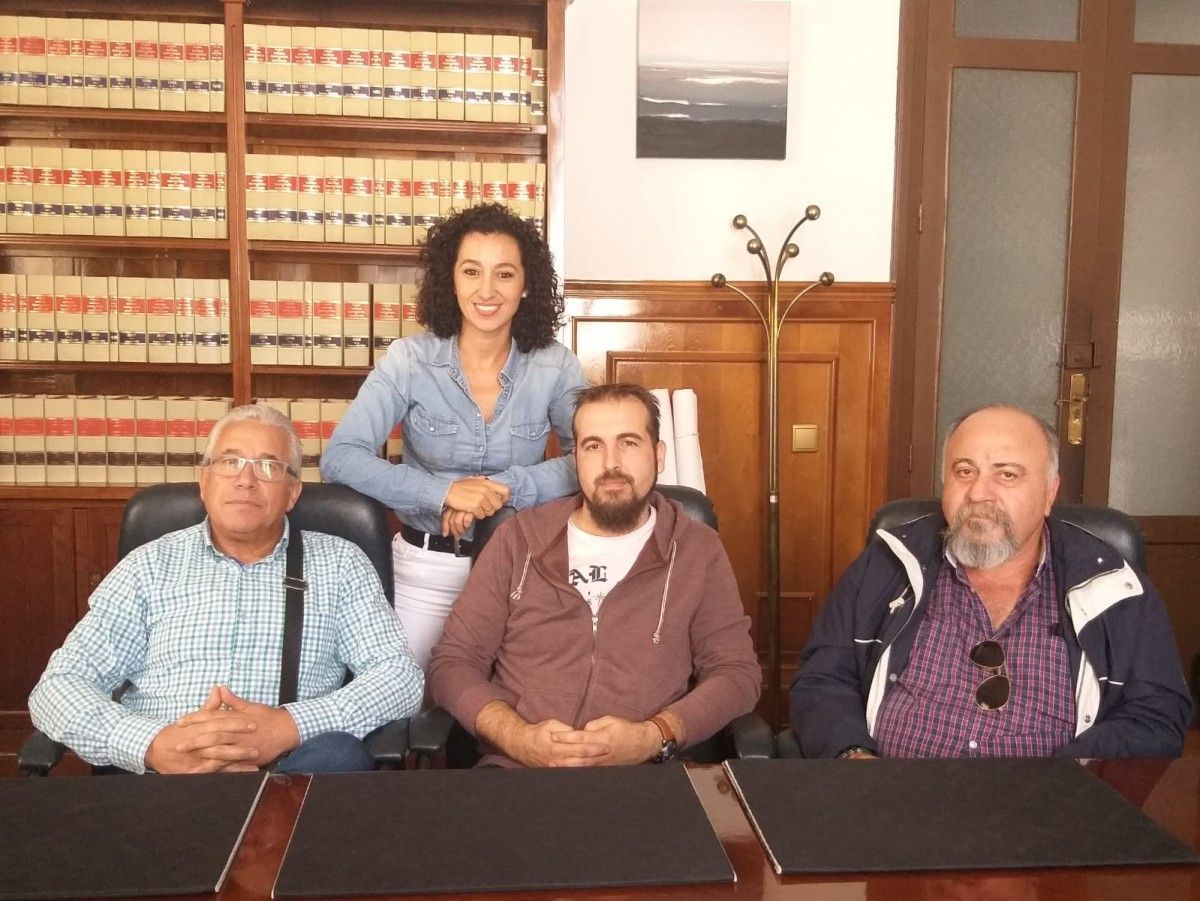 Reunión de los representantes de Depolgal y Marián Sanmartín concejala de Medio Ambiente de Marín Reunión de los representantes de Depolgal y Marián Sanmartín concejala de Medio Ambiente de Marín