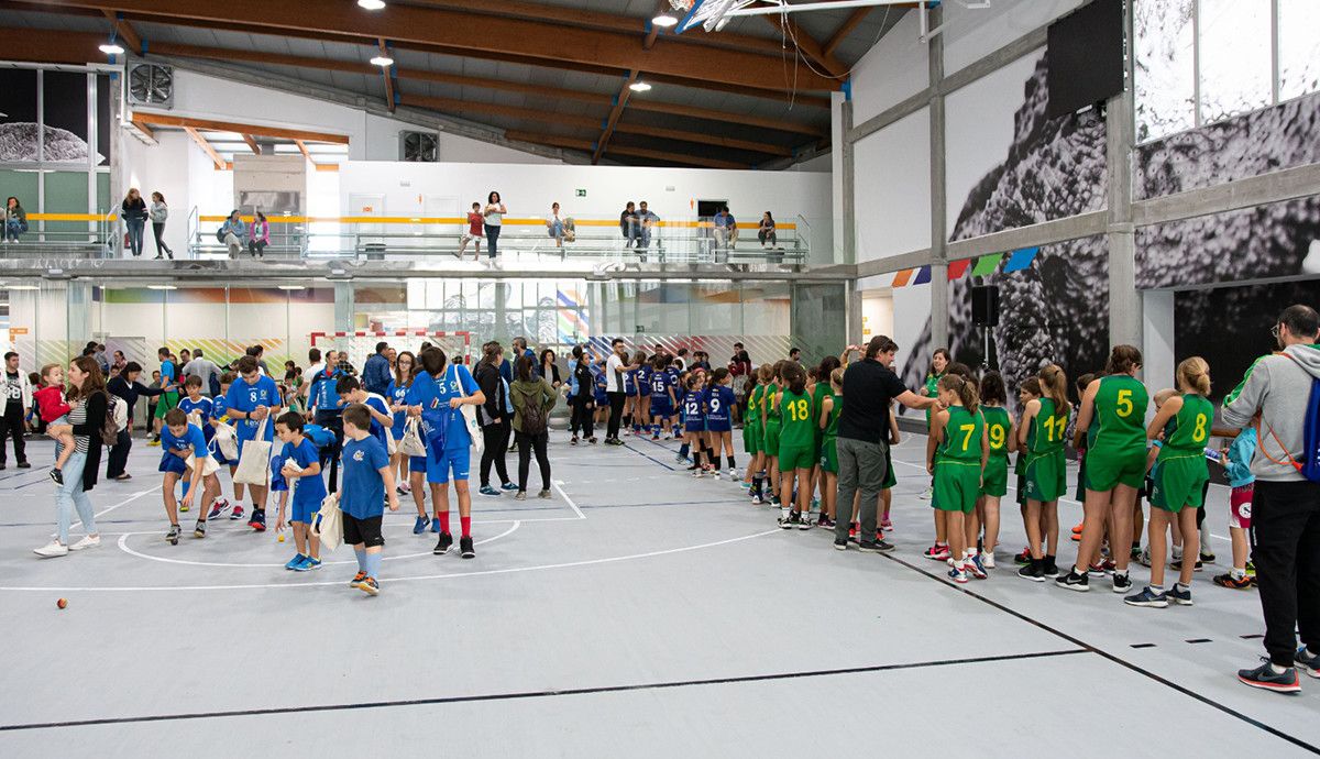 Inauguración de la reforma del pabellón multiusos de A Xunqueira