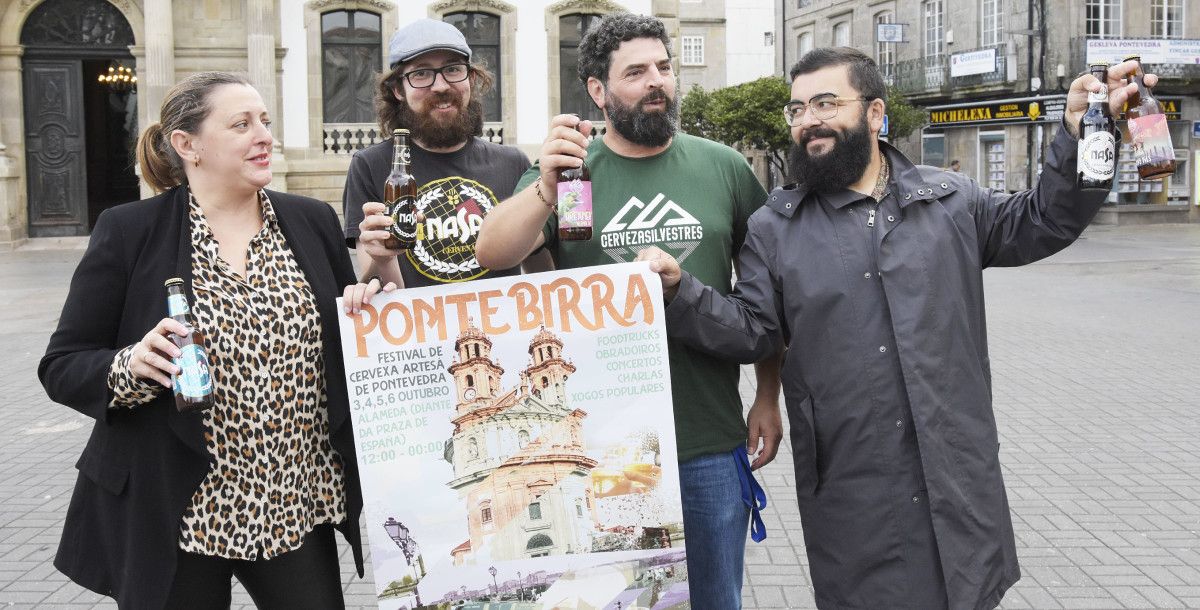 La primera edición de Pontebirra se presenta en la plaza de España