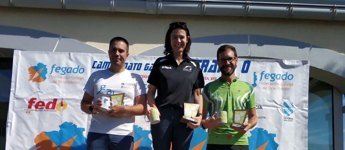 A orientadora pontevedresa, Mónica Figuera (Aromon), campioa galega de Trail-O