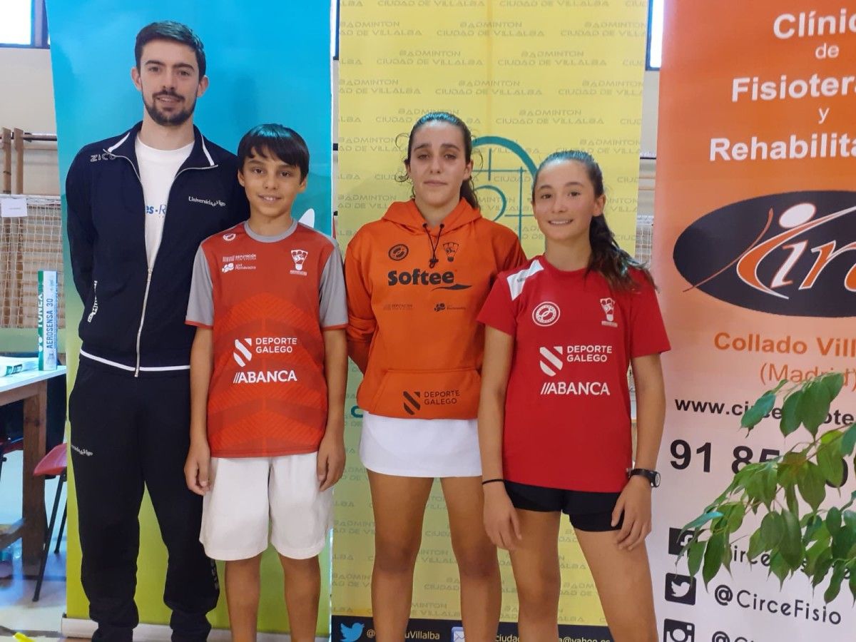Participación do Bádminton Pontevedra no torneo de Collado Villalba
