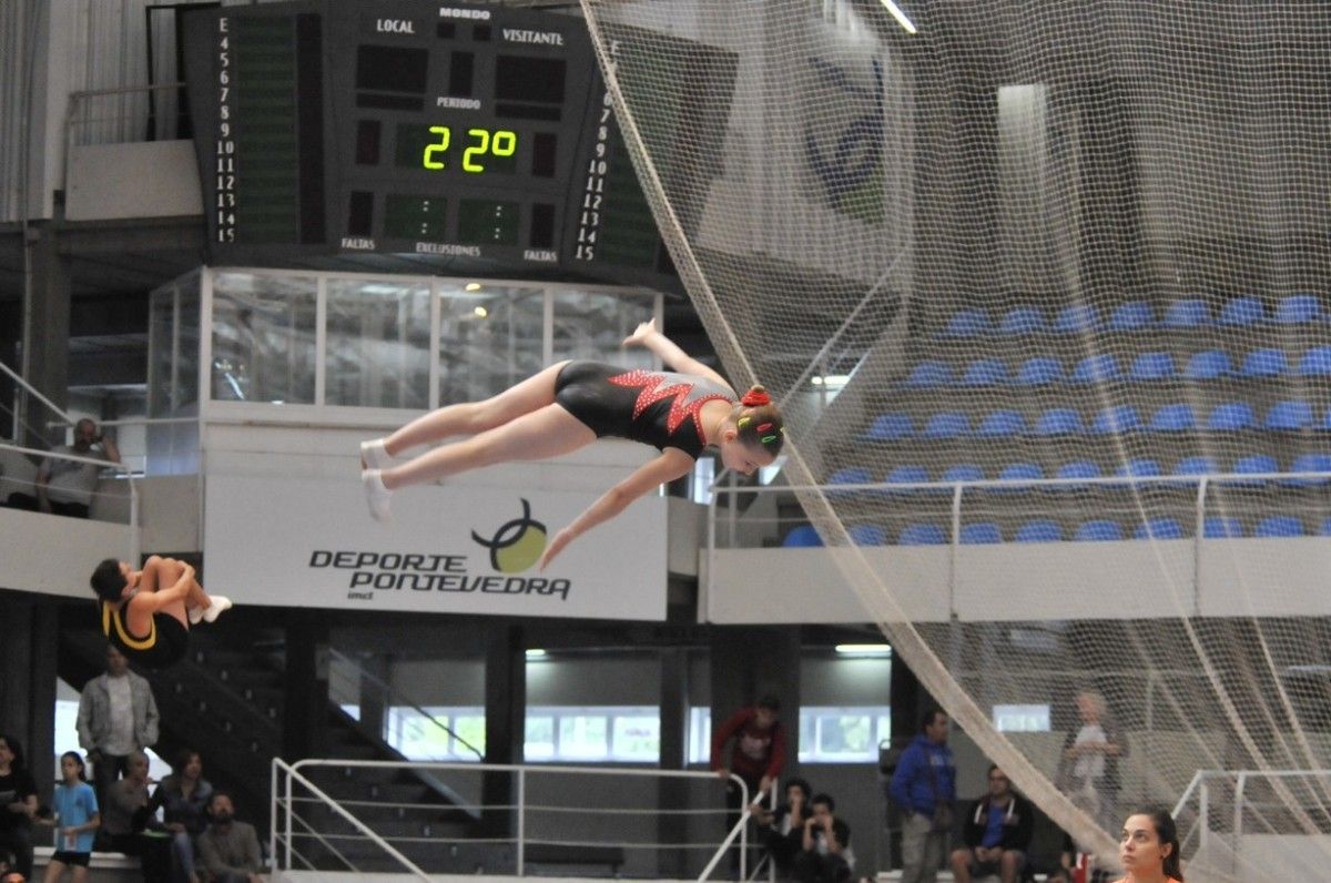 Campeonato de España de Gimnasia Trampolín celebrado en el Pabellón Municipal (ARCHIVO)