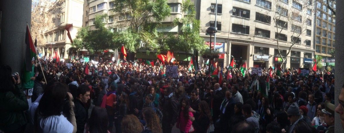 Concentración por la Vida en Palestina organizada el sábado 12 de julio en Santiago