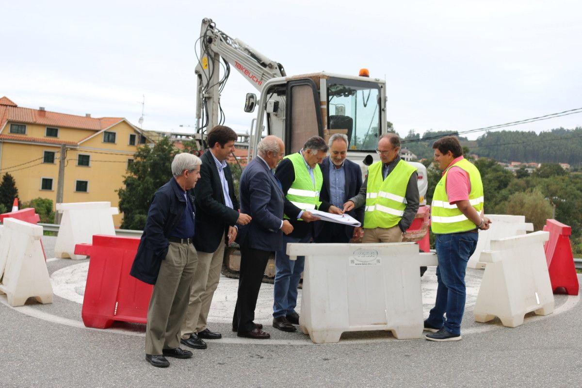Visita ás obras da glorieta de Areas