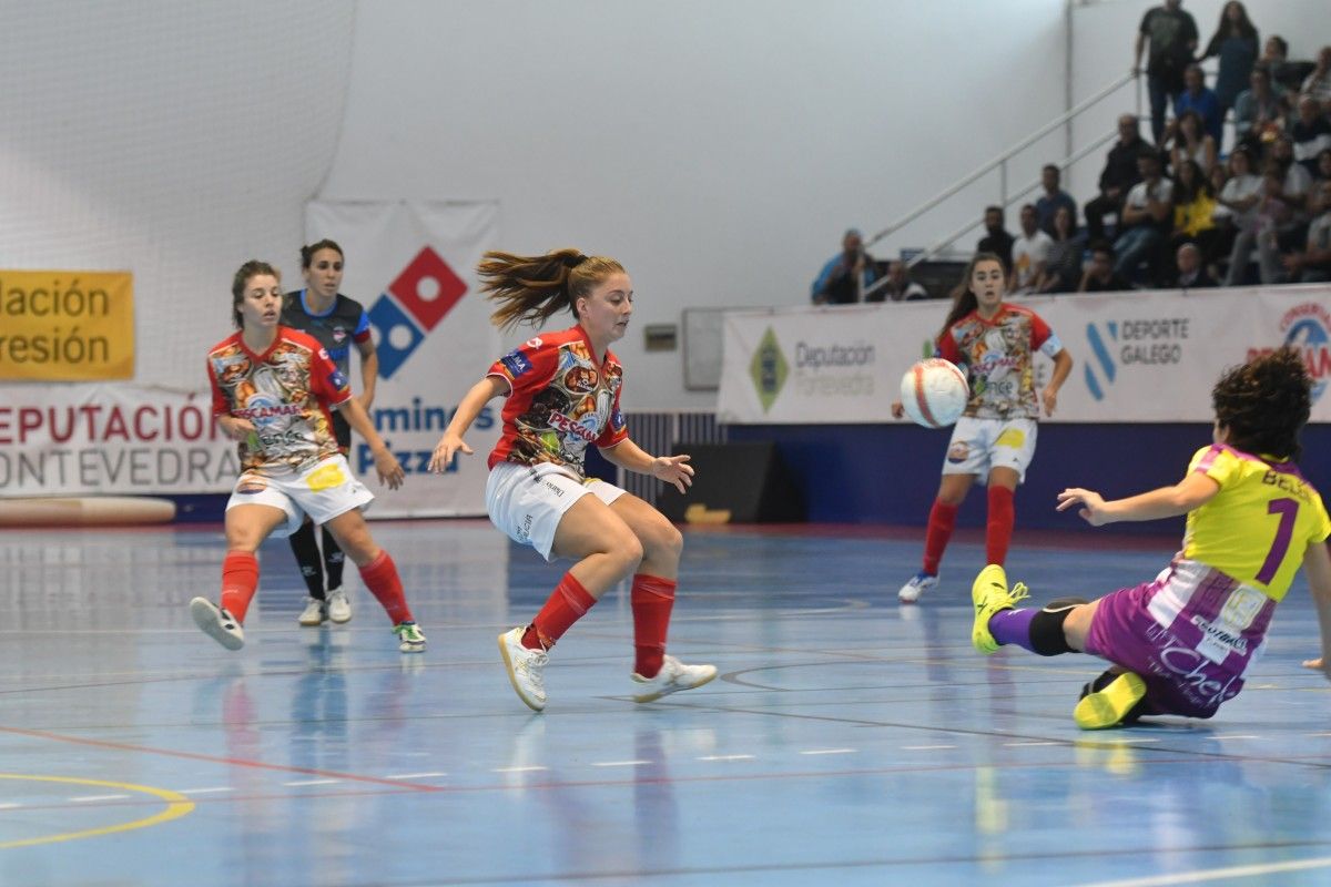 Partido entre Poio Pescamar y Atlético Navalcarnero en la Seca