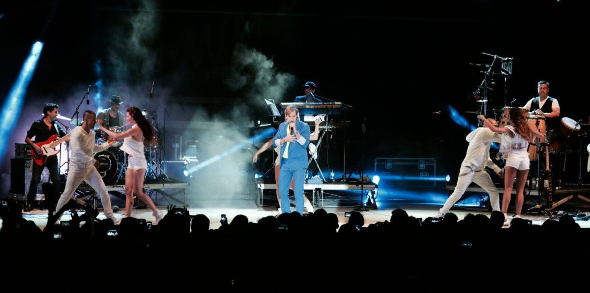 Concierto de Carlos Baute en las Fiestas del Carmen 2014 en Marín