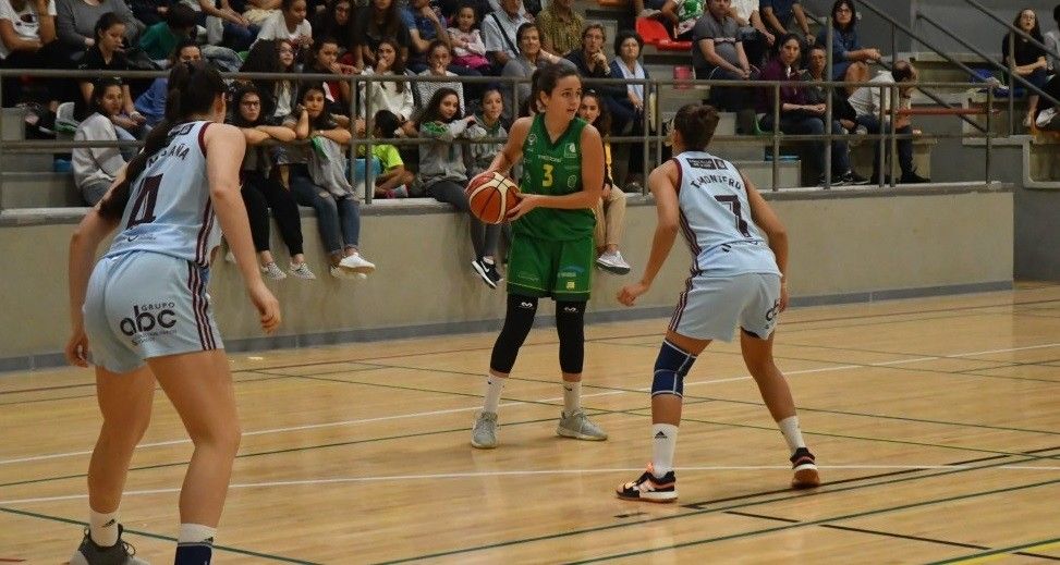 Natalia López, en el partido entre Arxil y Celta en el CGTD