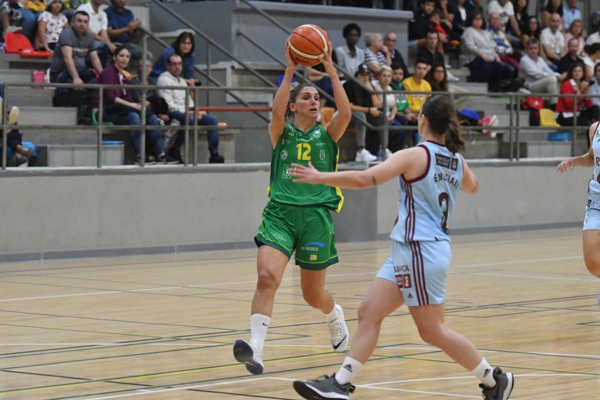 María Lago, no partido entre Arxil e Celta no CGTD