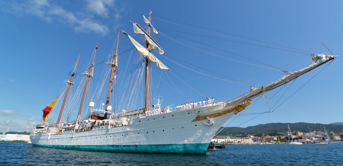 Llegada a Marín del Juan Sebastián Elcano y fin de su 85 Crucero de Instrucción