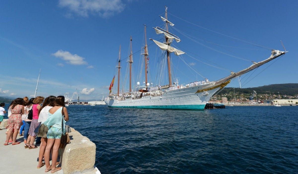 Llegada a Marín del Juan Sebastián Elcano y fin de su 85 Crucero de Instrucción