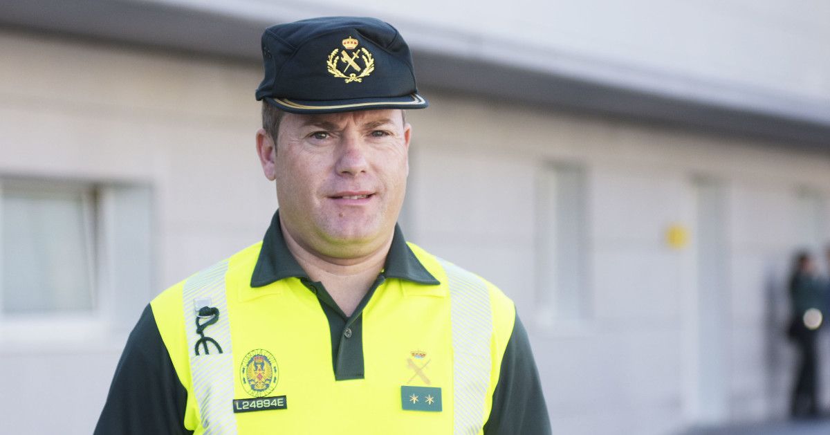 Teniente Juanjo López Castro, do destacamento da Garda Civil de Tráfico de Pontevedra